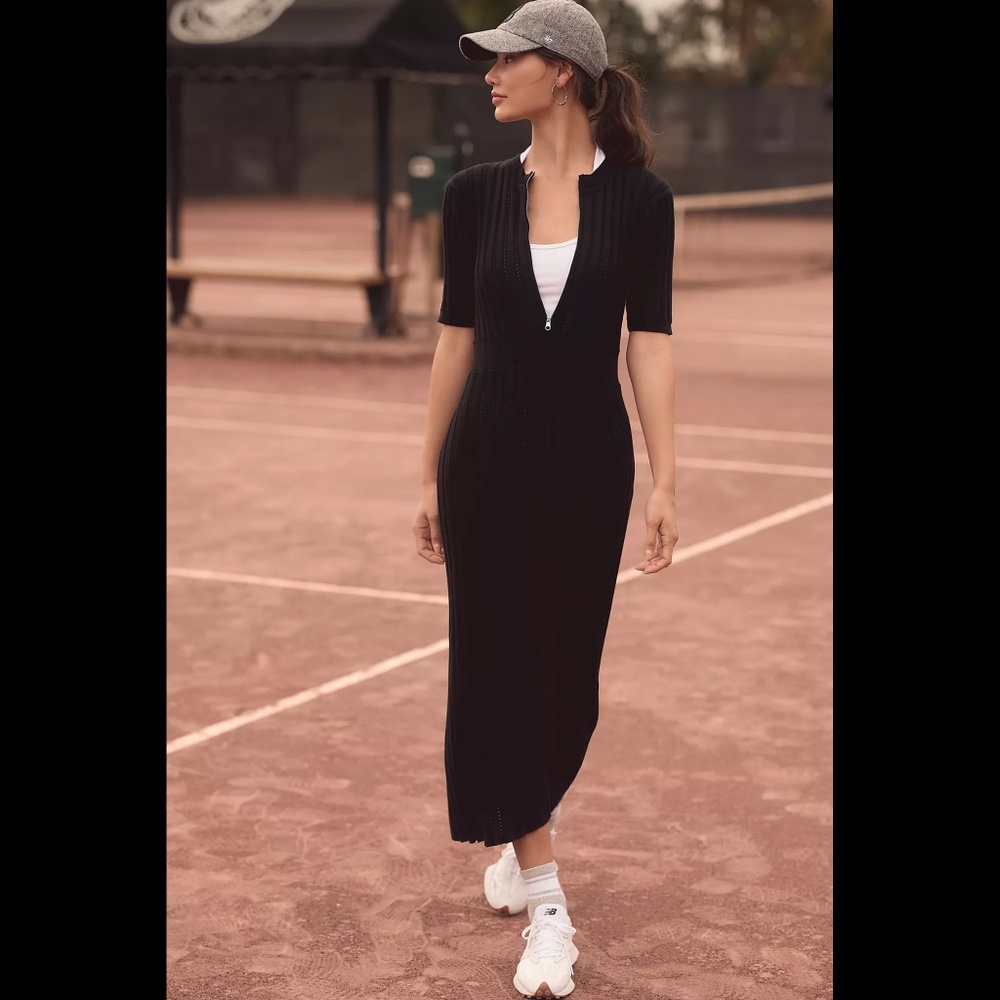 Varley Malia Knit Midi Dress